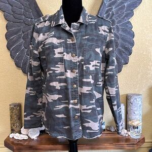 Forever 21 Camo Jean Jacket